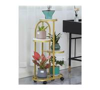 K5C7S3W9D6 Scaffale per Piante Scaffali for Piante in Ferro battuto Nordico Mobili da Esterno Supporto Pavimento for Soggiorno for Fiori for Multistrato for Balcone Interno per Patio(Gold)
