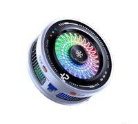 K6 Dispositivo di raffreddamento del telefono cellulare con controllo della temperatura Ai e RGB dinamico per effetti di illuminazione per il gioco per sessioni di colore bianco materiale ABS