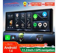 K60 Pro 11.3 "4G + 64G WIFI Android 14 AI Schermo di Navigazione GPS Carplay Android AUTO 1080P Dash Cam Specchietto retrovisore Videoregistratore