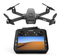 K600 GPS Drone con Camera, Telecomando con Schermo brushless, Drone Pieghevole Resistente al Vento con Scheda SD, Dron Professionale con Custodia per il Trasporto per Adulti, Batteria Modulare