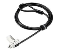 Kensington Lucchetto universale 3 in 1 2.0 con combinazione per computer portatile, compatibile con barra a T, Nano, N17, a forma di cuneo, cavo di sicurezza per computer da 1,8 m, compatibile con