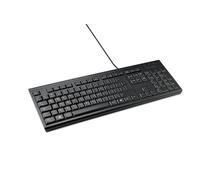 Kensington KB100 EQ Tastiera QWERTY con Cavo, Compatibile con Windows e MacOs, Design Anti-Rovesciamento, Custodia Esterna e Tasti Composti per il 60% da Materiale Riciclato Post-Consumo*, K63727IT