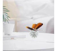 K9 For - Statuetta a farfalla in cristallo, progettata come fermacarte funzionale ed elegante elemento decorativo per casa, ufficio o spazio abitativo (ambra)