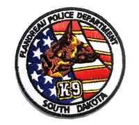 K9 Police Department Logo - Toppe termoadesive Patch Toppa ricamate, misura: 7,7 x 7,7 cm