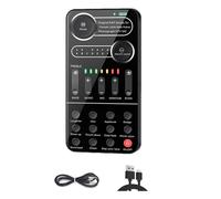 K9 Voice Changer Scheda audio dal vivo 12 toni elettrici Microfono Scheda audio per trasmissione in diretta per cellulare Computer PC