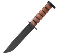 KA-BAR Dog's Head Fodero in Pelle, lama liscia 1317