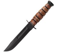 KA-BAR Short USMC Fodero in Pelle, lama liscia 1250