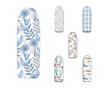 Ka' Mia - Copriasse per mobiletto Compatibile ASSE Foppapedretti con Elastico 116x65 cm consigliato per Assi Fino a 101x50 cm- Copriasse Ferro da Stiro (Ethan)