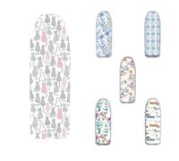 Ka' Mia - Copriasse per mobiletto Compatibile ASSE Foppapedretti con Elastico 116x65 cm consigliato per Assi Fino a 101x50 cm- Copriasse Ferro da Stiro (Minù)