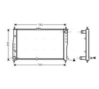 KAA2018 AVA QUALITY COOLING Radiatore, Raffreddamento motore per KIA