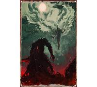 KAARIRI Berserk - Targa in metallo stile vintage giapponese Kentaro Miura, decorazione da parete, stile shabby chic, 30,5 x 20,3 cm