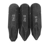 Kaasst Sourcingmap - Set di 3 punte in lega di acciaio, resistenti all'usura, PH1, PH2, PH3, colore nero, 8 mm