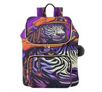 KAAVIYO Coo Hippop Zebra Zaino Alla Moda per Studenti,Borse A Tracolla Zaini da Viaggio per Giovani Adolescenti