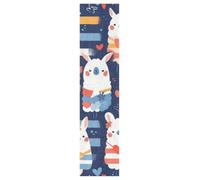 KAAVIYO Cuore Di Pecora Bianca Allegro Modello Griptape per Skateboard Grip Tape Autoadesivo Antiscivolo per Longboard Adesivi Grip(9x33in,44x10in 1pcs)