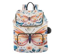 KAAVIYO Farfalla Fiore D'arte Zaino Alla Moda per Studenti,Borse A Tracolla Zaini da Viaggio per Giovani Adolescenti