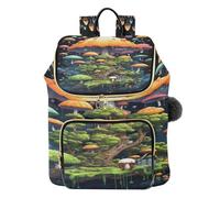 KAAVIYO Foresta Di Opere D'arte A Olio Zaino Alla Moda per Studenti,Borse A Tracolla Zaini da Viaggio per Giovani Adolescenti