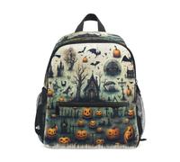 KAAVIYO Foresta Mistica Zucche Zaino per Asilo Nido Prescolare Bambini Studente Bookbag Zainetti per Viaggio 3-8 Anni Capretto