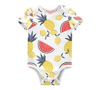 KAAVIYO Frutta Anguria Limone Body per Neonato Body in Cotone A Maniche Corte per Bambino 3-24 Mesi Estate