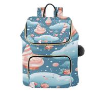 KAAVIYO Gelato Blu Neve Zaino Alla Moda per Studenti,Borse A Tracolla Zaini da Viaggio per Giovani Adolescenti