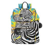 KAAVIYO Linea Opere D'arte Zebra Art Zaino Alla Moda per Studenti,Borse A Tracolla Zaini da Viaggio per Giovani Adolescenti