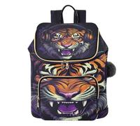 KAAVIYO Musica Cool Animale Tigre Zaino Alla Moda per Studenti,Borse A Tracolla Zaini da Viaggio per Giovani Adolescenti