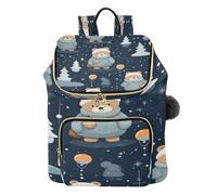 KAAVIYO Nevi Orsi Scuri Carini Zaino Alla Moda per Studenti,Borse A Tracolla Zaini da Viaggio per Giovani Adolescenti