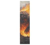 KAAVIYO Nube Drammatica Animale Infuocato Modello Griptape per Skateboard Grip Tape Autoadesivo Antiscivolo per Longboard Adesivi Grip(9x33in,44x10in 1pcs)