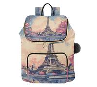 KAAVIYO Pittura Olio Torre Romanticismo Zaino Alla Moda per Studenti,Borse A Tracolla Zaini da Viaggio per Giovani Adolescenti