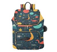 KAAVIYO Stelle Carine Luna Blu Scuro Zaino Alla Moda per Studenti,Borse A Tracolla Zaini da Viaggio per Giovani Adolescenti