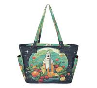 KAAVIYO Terra Del Razzo Della Frutta Verde Borsa da Spiaggia Viaggio Donna Shopping Donna A Tracolla per Ragazze