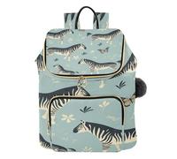 KAAVIYO Zebra Carina Fiore Blu Zaino Alla Moda per Studenti,Borse A Tracolla Zaini da Viaggio per Giovani Adolescenti