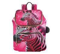 KAAVIYO Zebra Rosa Cool Art Zaino Alla Moda per Studenti,Borse A Tracolla Zaini da Viaggio per Giovani Adolescenti