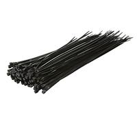KAB0004B Fascette per cavi L: 300 mm W: 3,4 mm poliammide nera 100 pz UL94V-2...