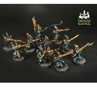 Kabalite Warriors Drukhari Dark eldar warhammer 40K COMMISSIONE dipinto