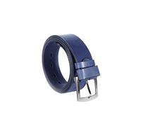 Kabber Cintura in Pelle Unisex Uomo Donna - Vera Pelle di Qualità Tinta Naturale Vegetale - Fatta in Europa (116 - Blu Marina Larghezza: 3.5 cm/Lunghezza: 110 cm)