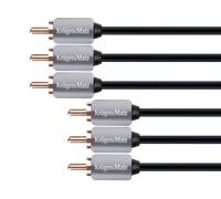 Kabel 3RCA-3RCA Cinch 1,8m Kruger&Matz