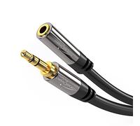 KabelDirekt - 0,5 m Cavo di Prolunga Jack 3,5 mm (Cavo di Prolunga Aux, Audio Stereo Connettore 3.5mm Maschio > Connettore 3.5mm Femmina, per l'ampliamento di connettori da 3,5 mm esistenti)