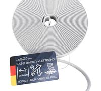 KabelDirekt 12,5 mm x 15 m Fascette Fermacavo, con micro ganci, fibre sintetiche, lunghezza regolabile individualmente, per disposizione, raggruppamento dei cavi