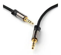KabelDirekt - 1m Cavo Aux/3,5 mm Jack (Audio/Stereo, Connettore 3,5 mm Maschio su Connettore 3,5 mm Maschio, per dispositivi mobili, autoradio), PRO Series