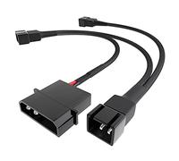KabelDirekt 20-20-20cm Cavo Molex 5V su 3x cavi distribuzione ventola a 3 Pin per il collegamento di ulteriori ventole