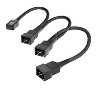 KabelDirekt - 20-20-20cm Cavo Ventola PC a 3 Pin su 3x cavi distribuzione ventola a 3 Pin (per il collegamento di ulteriori ventole)