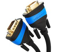 KabelDirekt - 3 m - Cavo VGA (15 pin, Full HD/1080p, compatibile con 3D, collega PC con monitor/schermi a tubi/televisori, contatti placcati oro, nero)