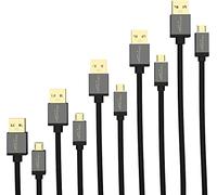 KabelDirekt - 5 x 0,5 m Cavo Micro-USB (USB 2.0, connettore USB-A a connettore Micro-B, per la Carica e la Sincronizzazione)