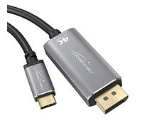 KabelDirekt Adattatore e cavo USB-C a DisplayPort, 2 m, fino a 4K/2160p a 60 Hz - per collegare portatili, smartphone e tablet a grandi schermi - DP, Thunderbolt 3/USB-C 3.1