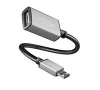 KabelDirekt - Adattatore OTG - 0,15 m - (con connettore Femmina USB A 2.0 e connettore Maschio Micro-USB, Cavo Dati High Speed, Lettori di schede, tastiere)