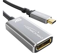 KabelDirekt - Adattatore USB C 8K a DisplayPort 1.4 - 15cm