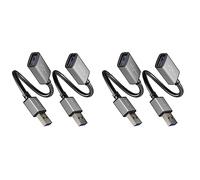 KabelDirekt Cavo di Prolunga USB A 3.0 - 0,15m x2, Connettore Maschio e Femmina, Ideale per Tutte Le Porte, Nero/Space Grey, PRO Series (Confezione da 2)