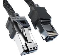 KabelDirekt Cavo di Rete Cat 8, Cavo Ethernet, LAN - 1,5 m - Edizione Gaming con Treccia Heavy-Duty (Spina RJ45/Cat 8.1, Trasmette Velocità di Dati Massime Fino a 40 Gbps per Gaming/PC/PS5/XBO)