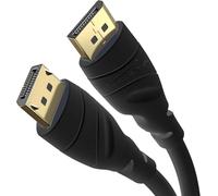 KabelDirekt - Cavo DisplayPort 4K e 8K, 240Hz - 2x 3 m - Cavo DP per tutti i connettori DisplayPort (DP 1.4, raggiunge 8K@60Hz, per PC, laptop, monitor da gaming - Nero)