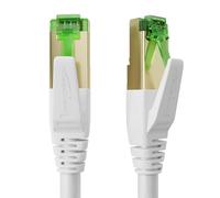 KabelDirekt - Cavo Ethernet Cat 7, resistente alla rottura - 10 m - 10 Gigabit LAN - Disponibile in 0,25-30 m (Cavo di rete/internet ad alta velocità, PC, switch/router/modem, RJ45, bianco)